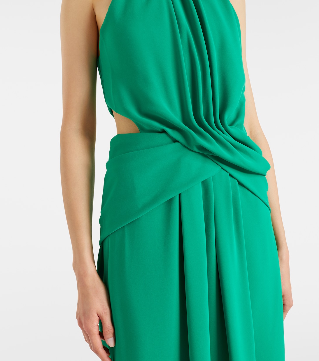 Cutout gathered maxi dress | Johanna Ortiz