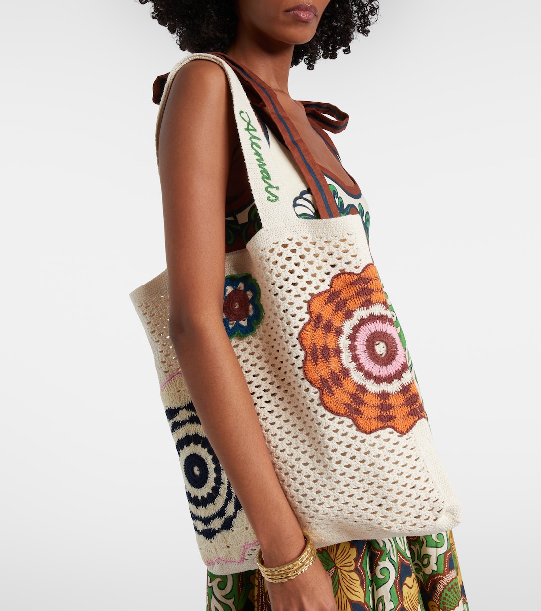 Medium crochet tote bag | Alémais