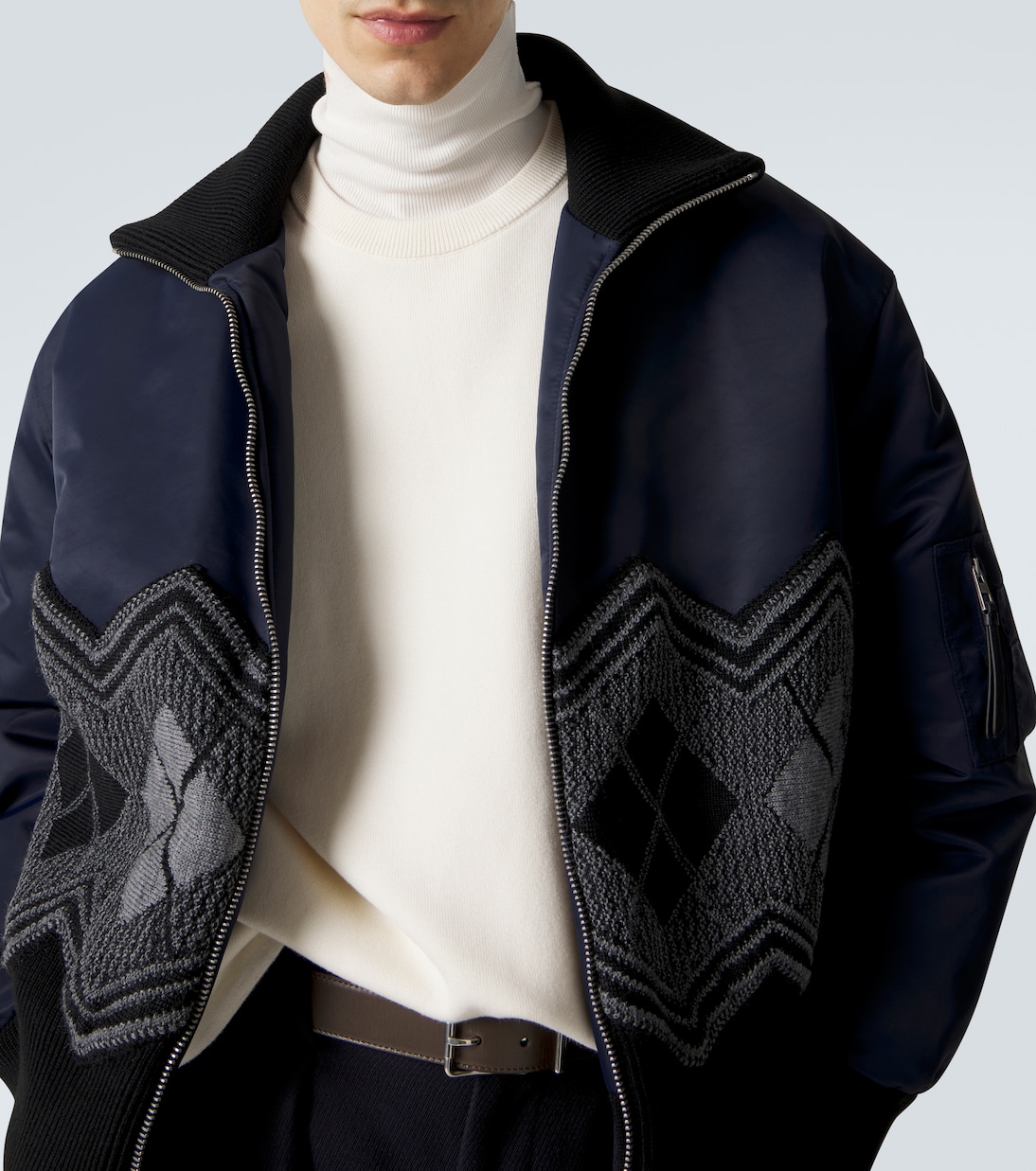 Argyle technical twill jacket | Loewe