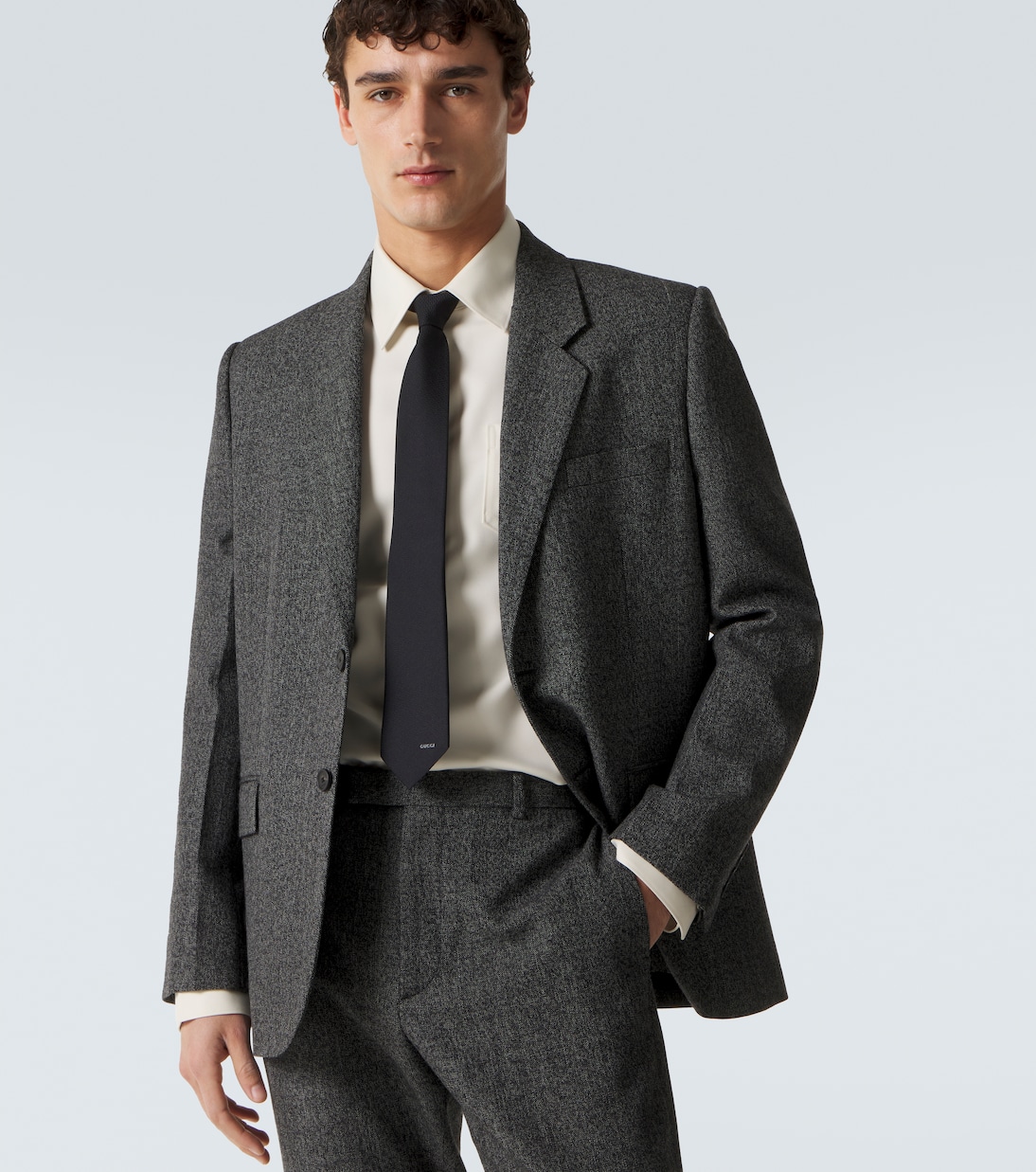 Krawatte Horsebit aus Seiden-Jacquard | Gucci