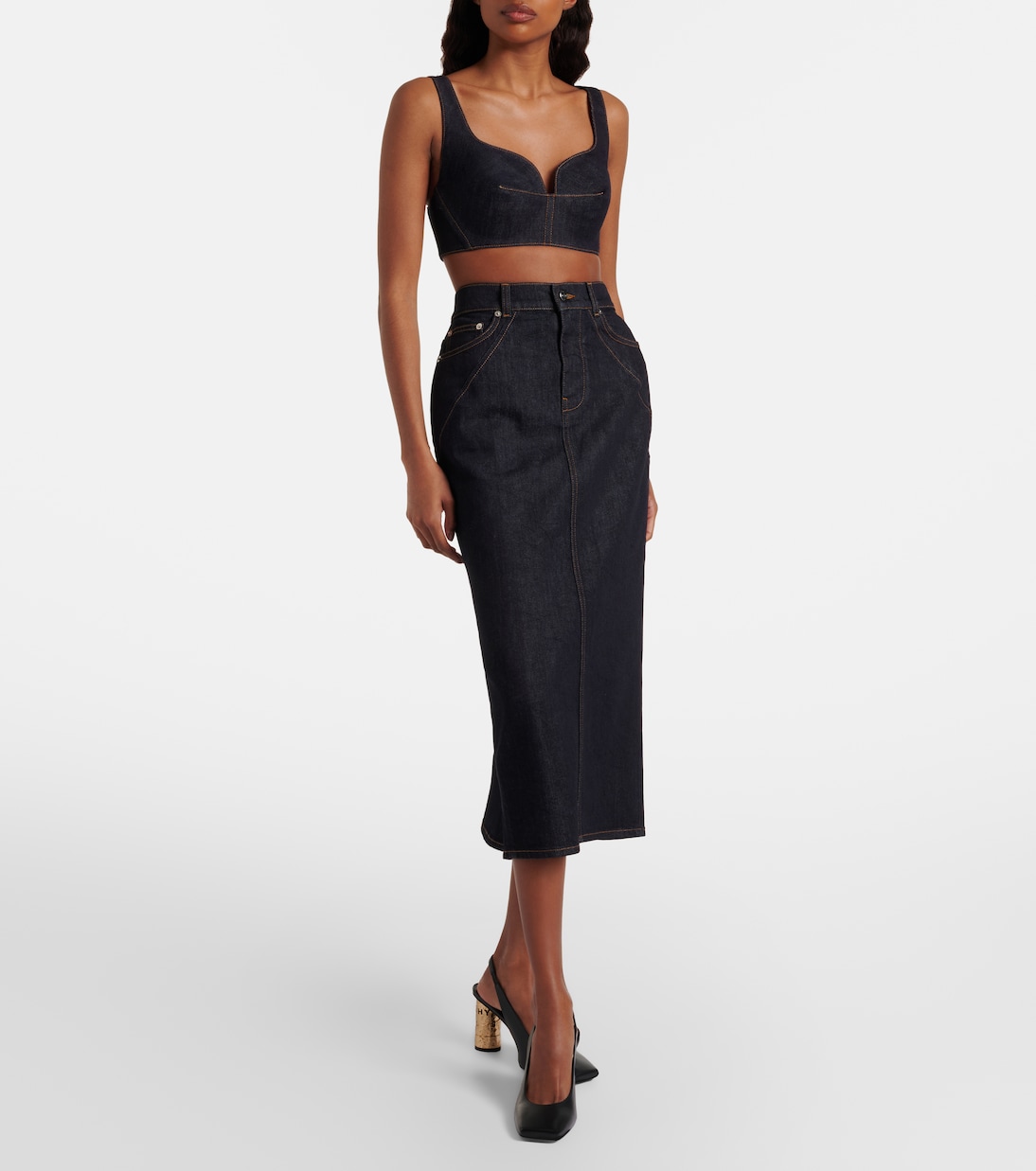 Midirock aus Denim | Givenchy