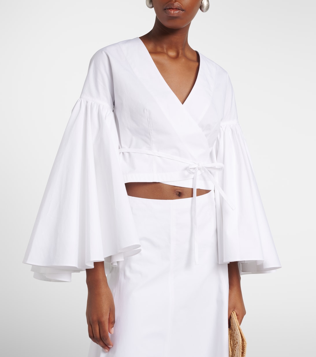 Paysan cotton poplin wrap top | Jacquemus