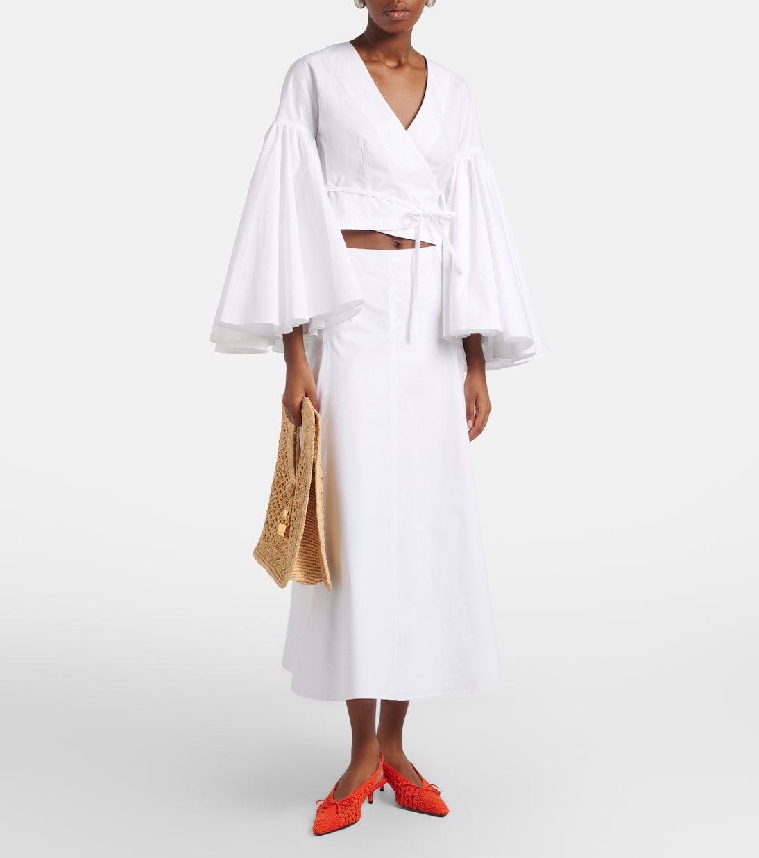 Paysan cotton poplin wrap top | Jacquemus