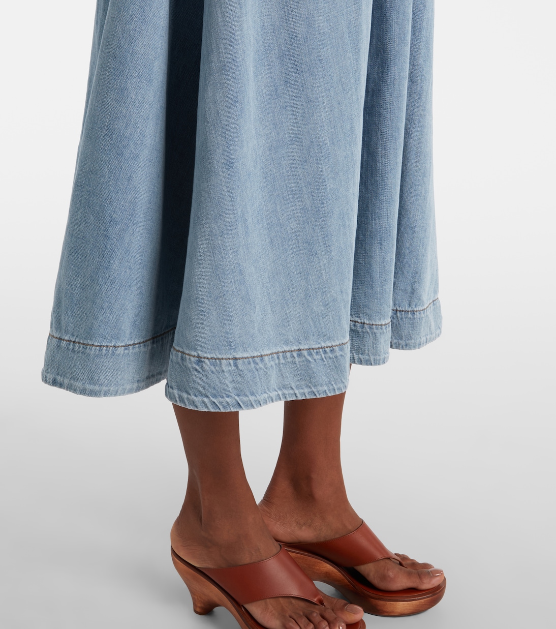 Wanderlust denim midi dress | Zimmermann