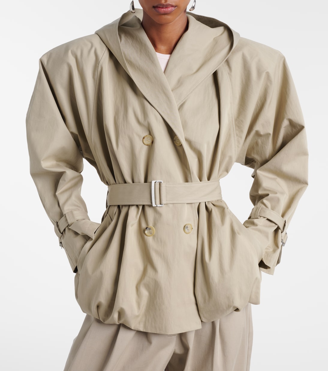 Belted cotton-blend jacket | Magda Butrym