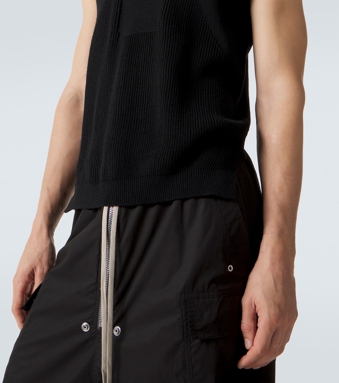 Ribbed-knit virgin wool tank top | Rick Owens