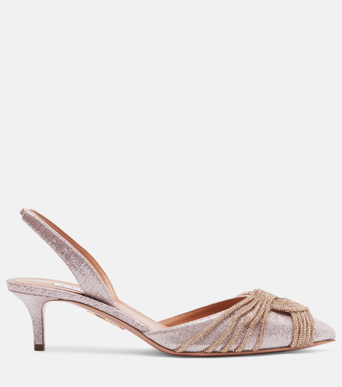 Gatsby 50 embellished slingback pumps | Aquazzura
