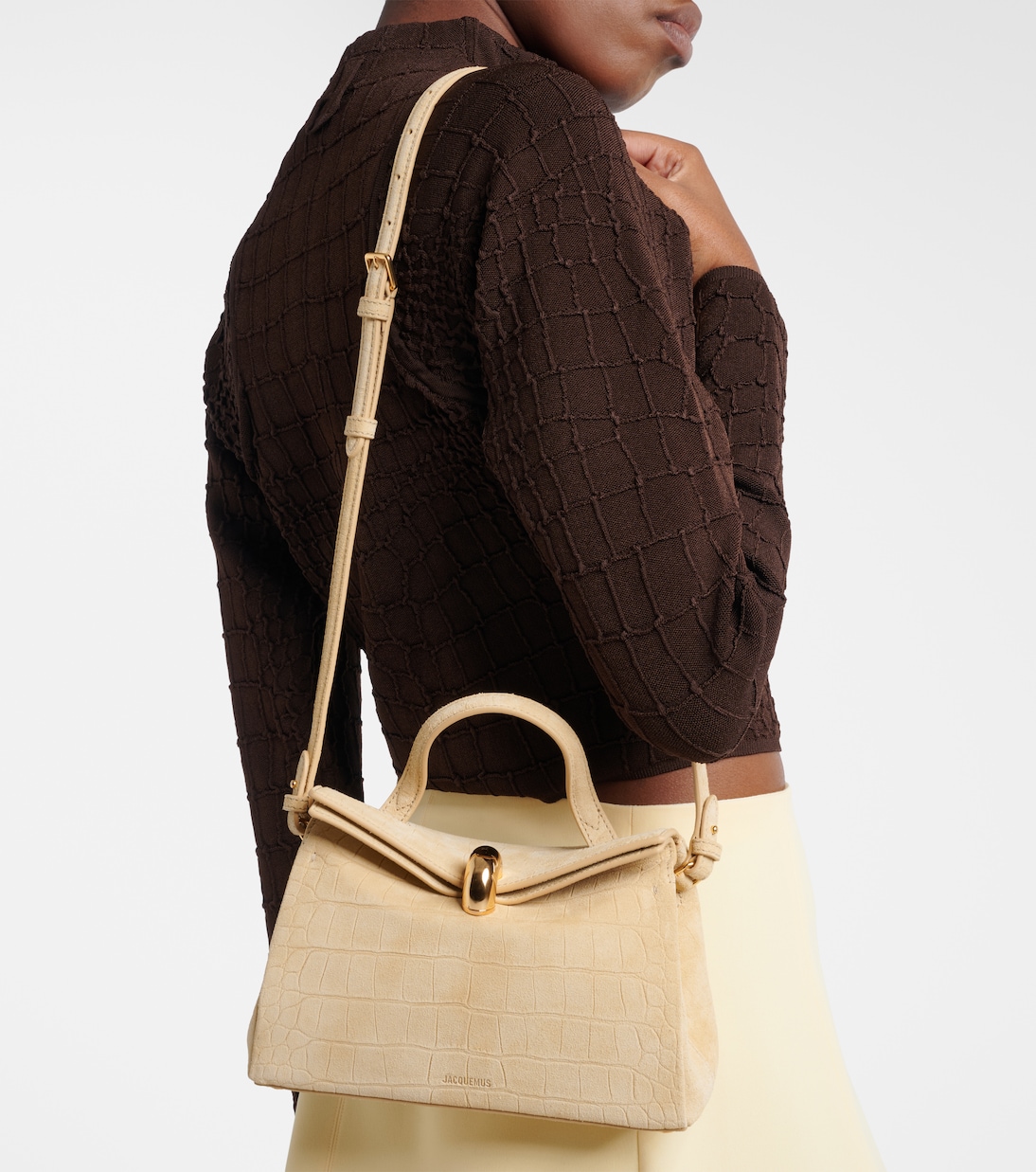 Henkeltasche Valérie Small aus Veloursleder | Jacquemus