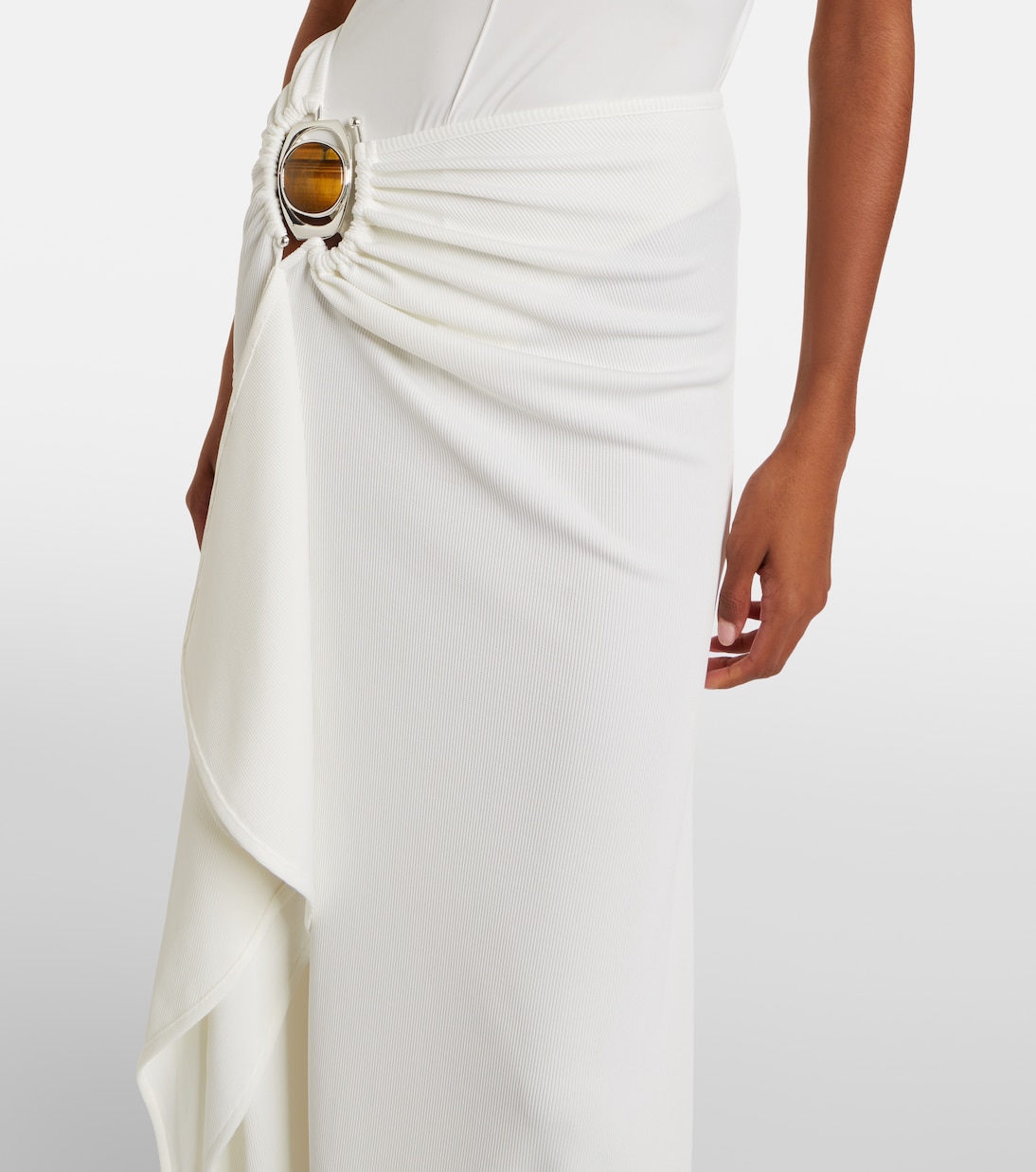 Verzierter Maxirock Occhio aus Jersey | Christopher Esber