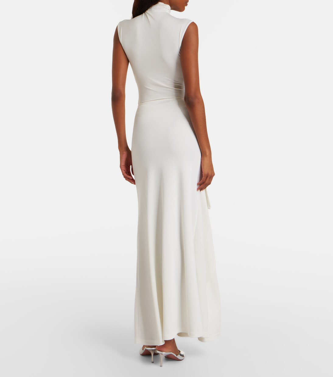 Verzierter Maxirock Occhio aus Jersey | Christopher Esber