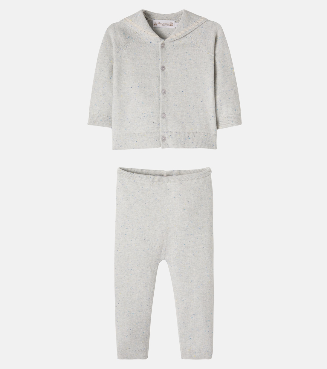 Baby Laslo cotton cardigan and pants set | Bonpoint