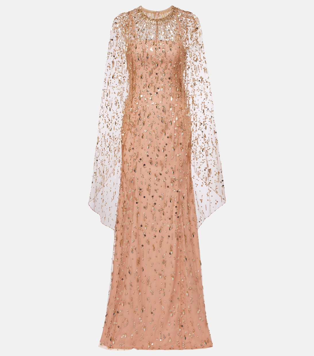 Hestia embellished caped gown | Jenny Packham