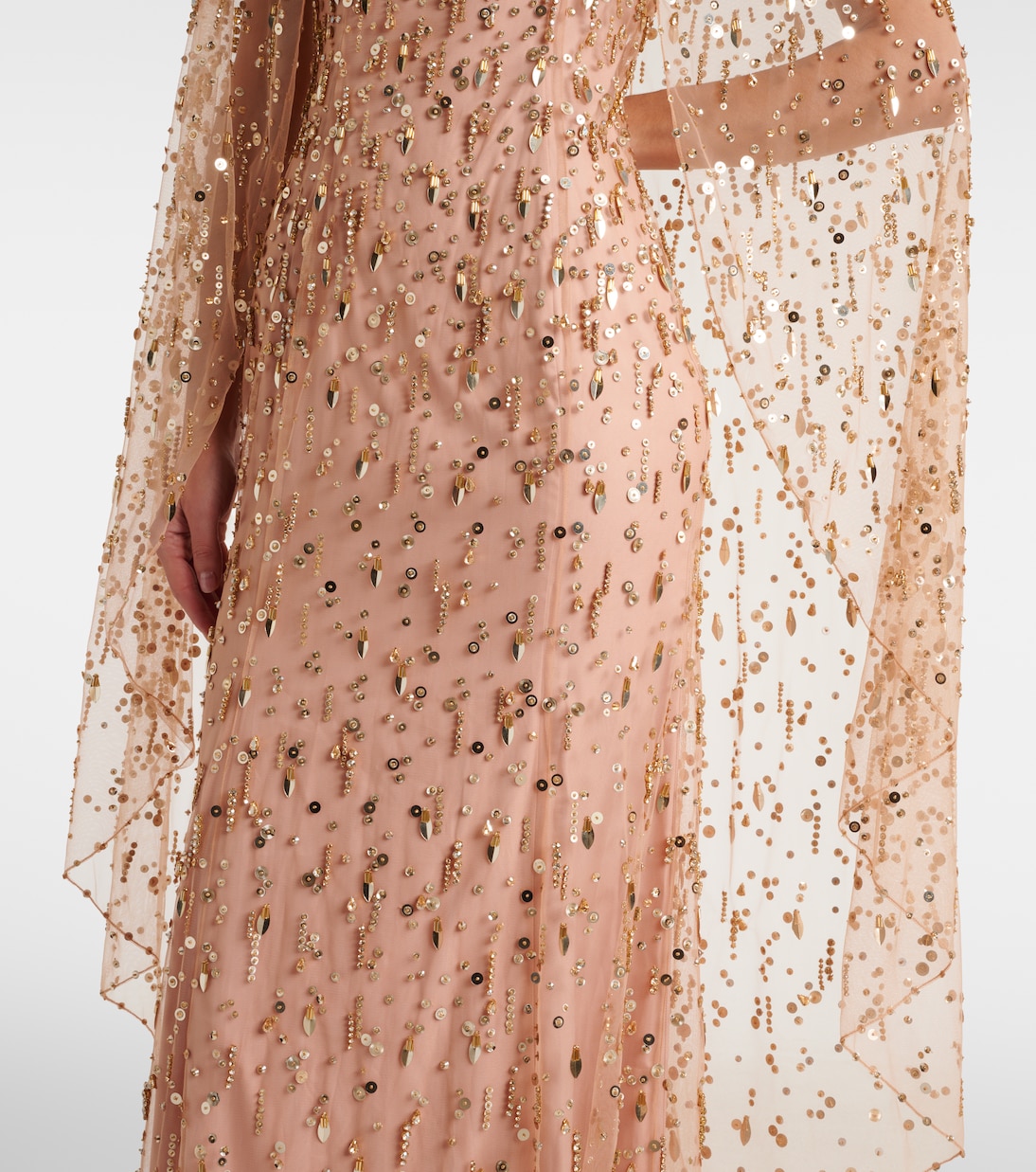 Hestia embellished caped gown | Jenny Packham