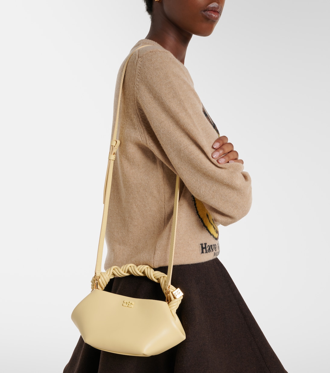 Borsa Bou Mini con logo | Ganni