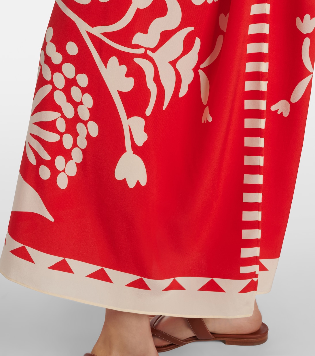 Holi belted printed silk kaftan | Eres