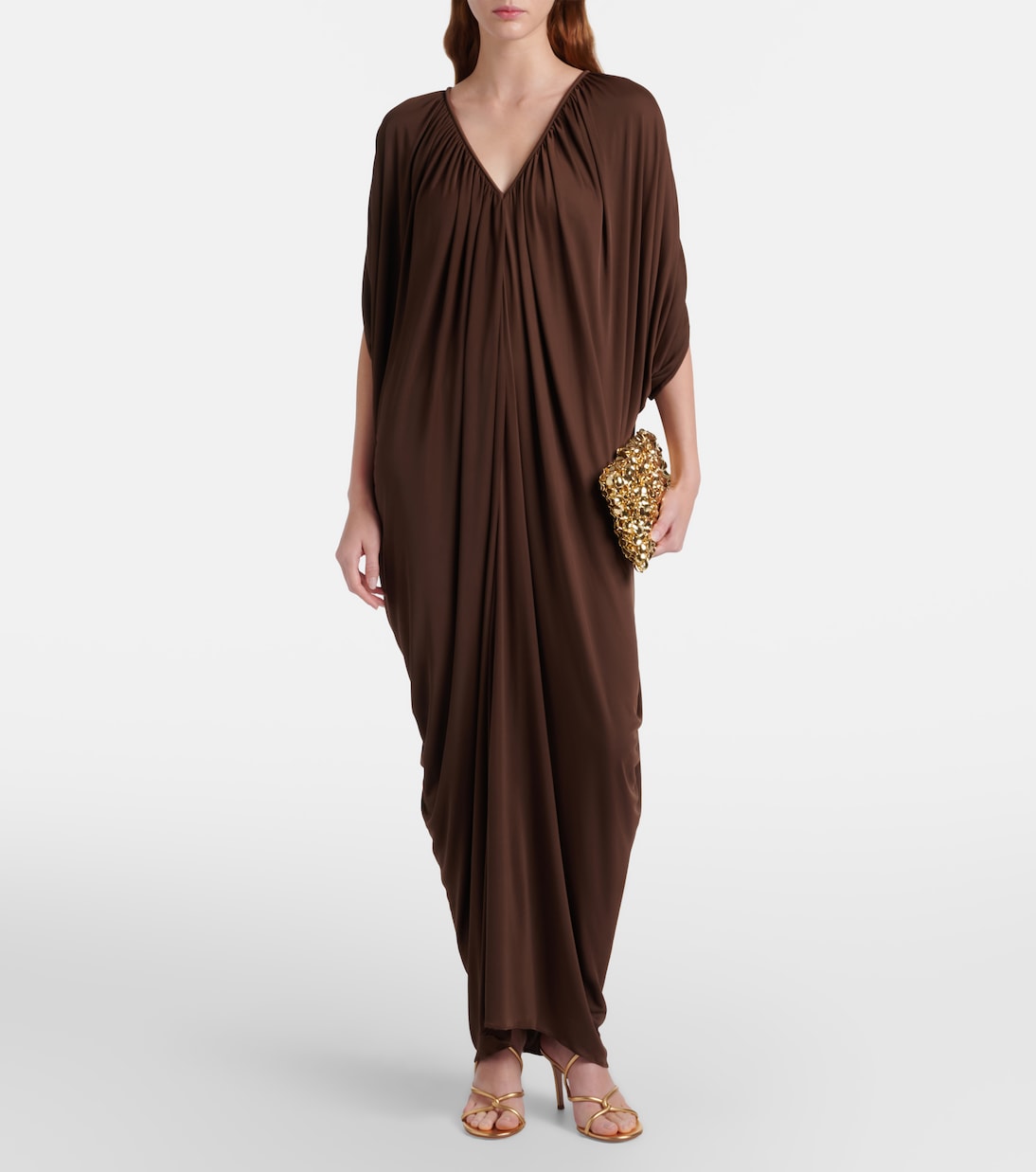 Draped maxi dress | Adriana Degreas