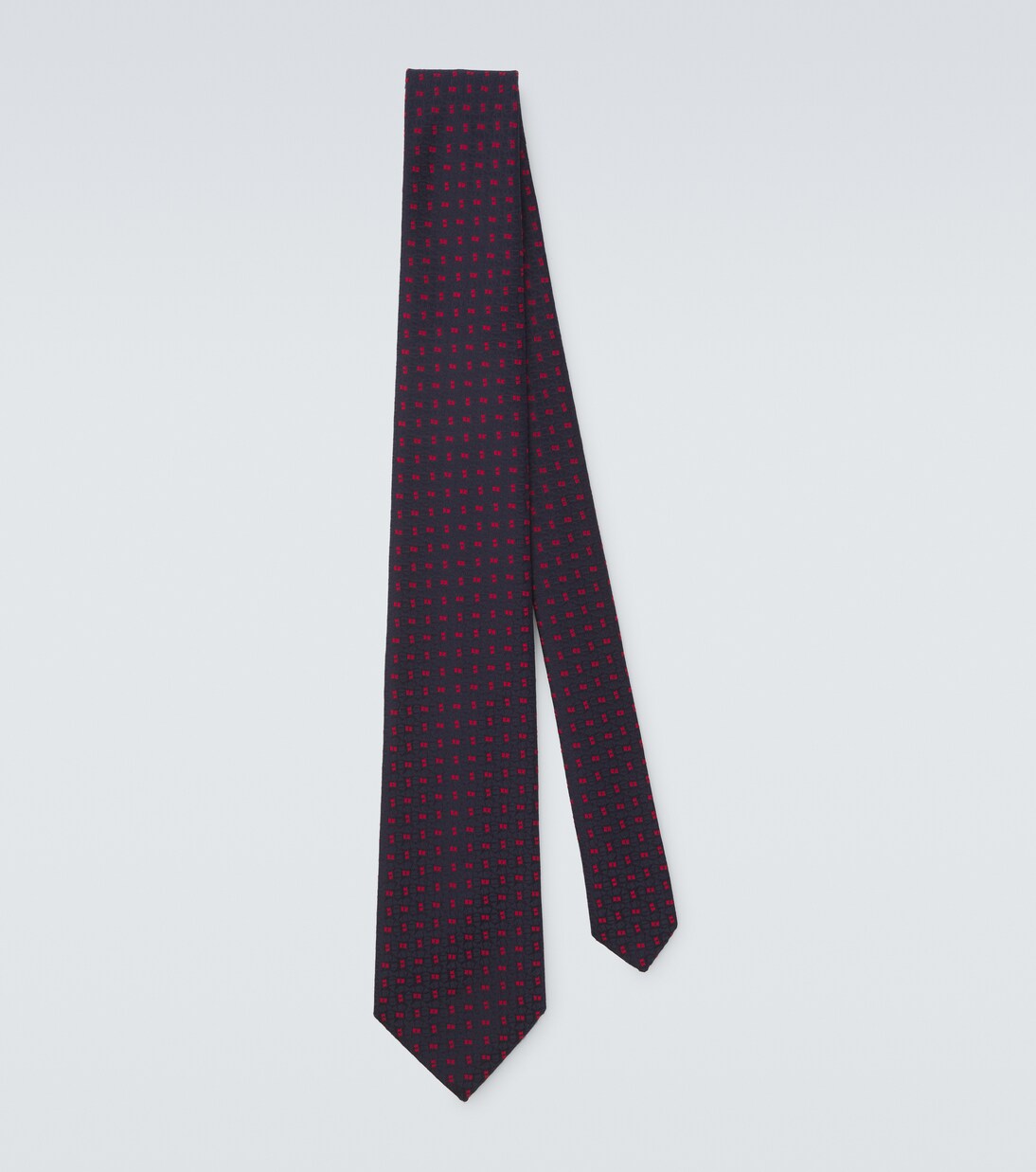 Silk jacquard tie | Charvet