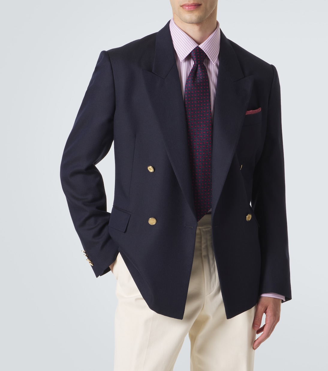 Silk jacquard tie | Charvet