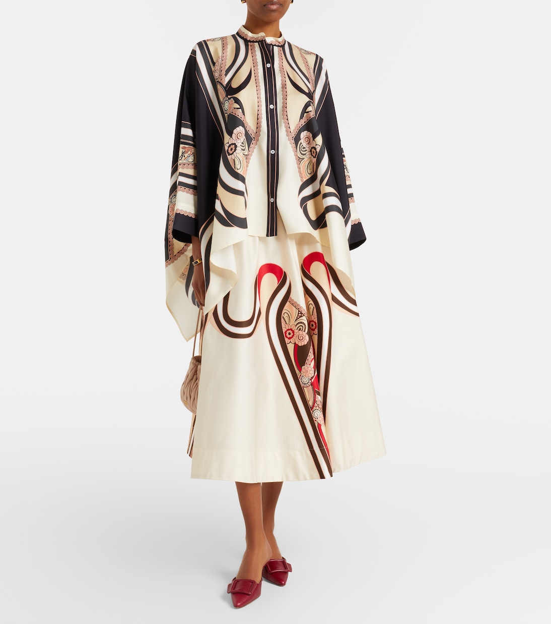 Midirock Ballerina aus Baumwoll-Gabardine | La DoubleJ