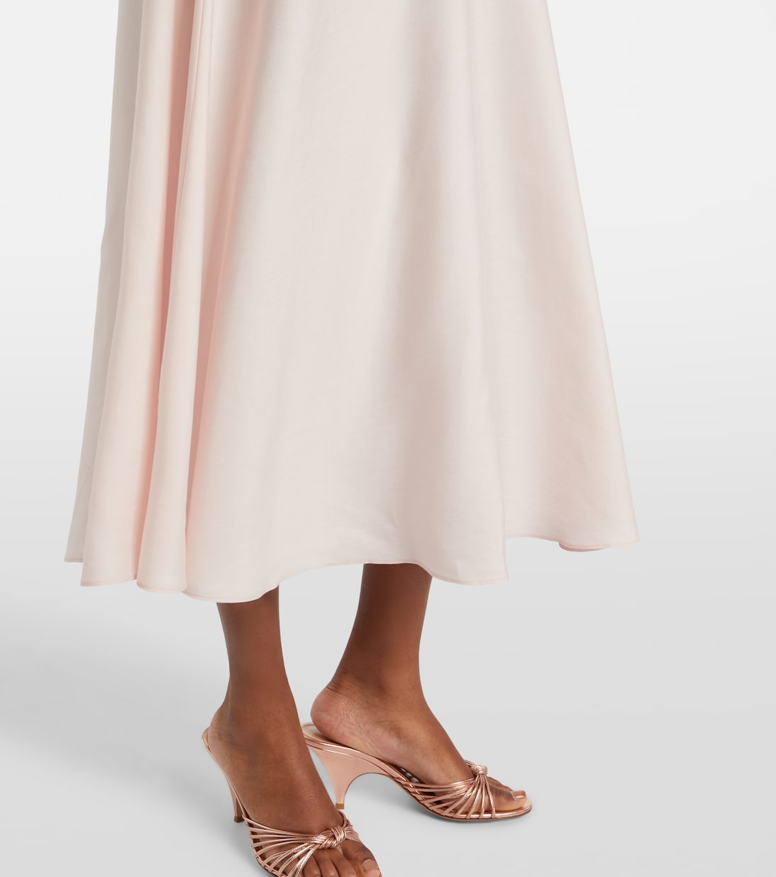 Vestido midi Perla con encaje | Posse