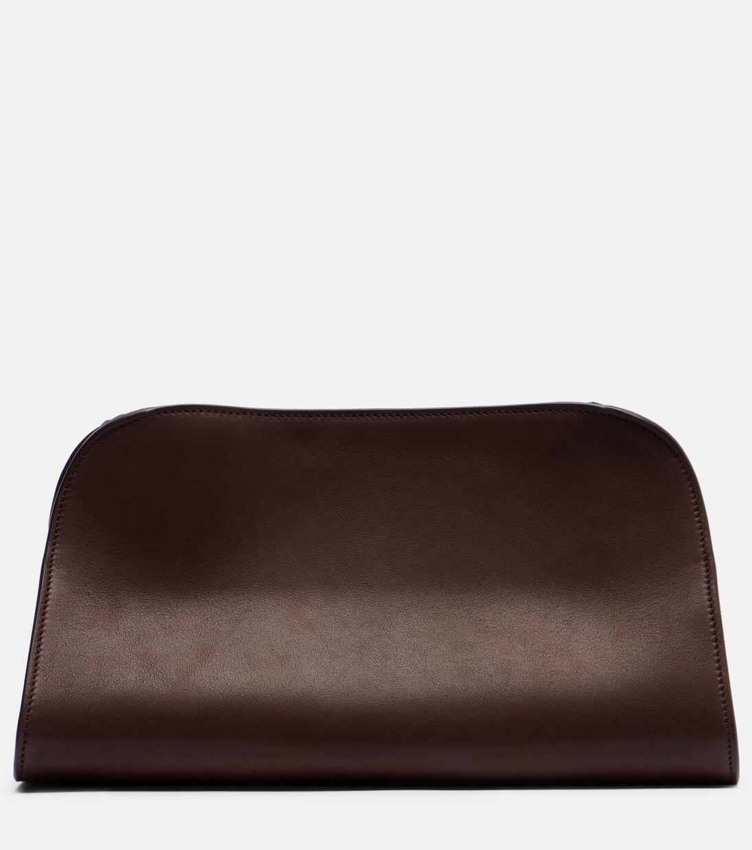 Peggy Medium leather clutch | The Row