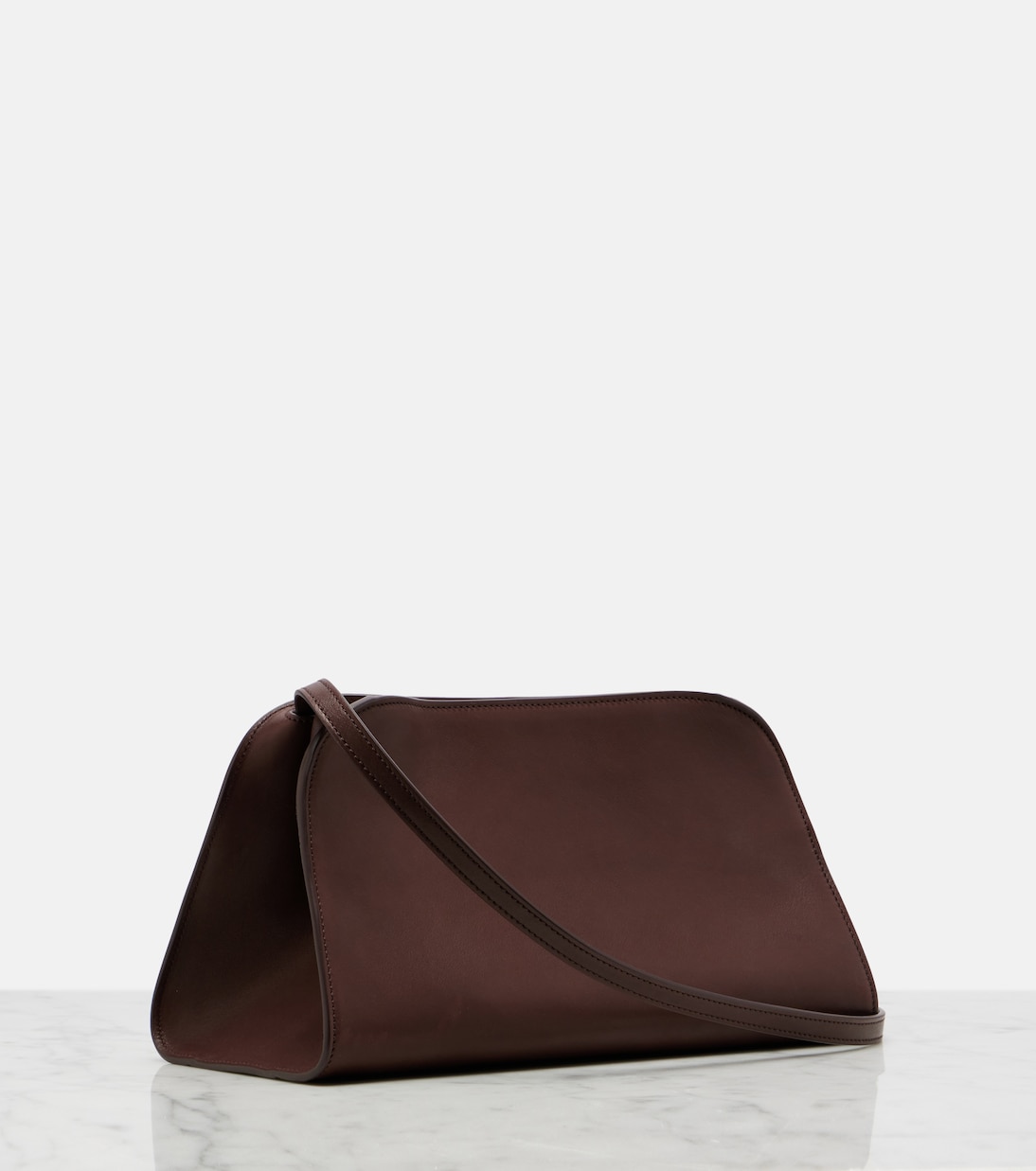 Peggy Medium leather clutch | The Row