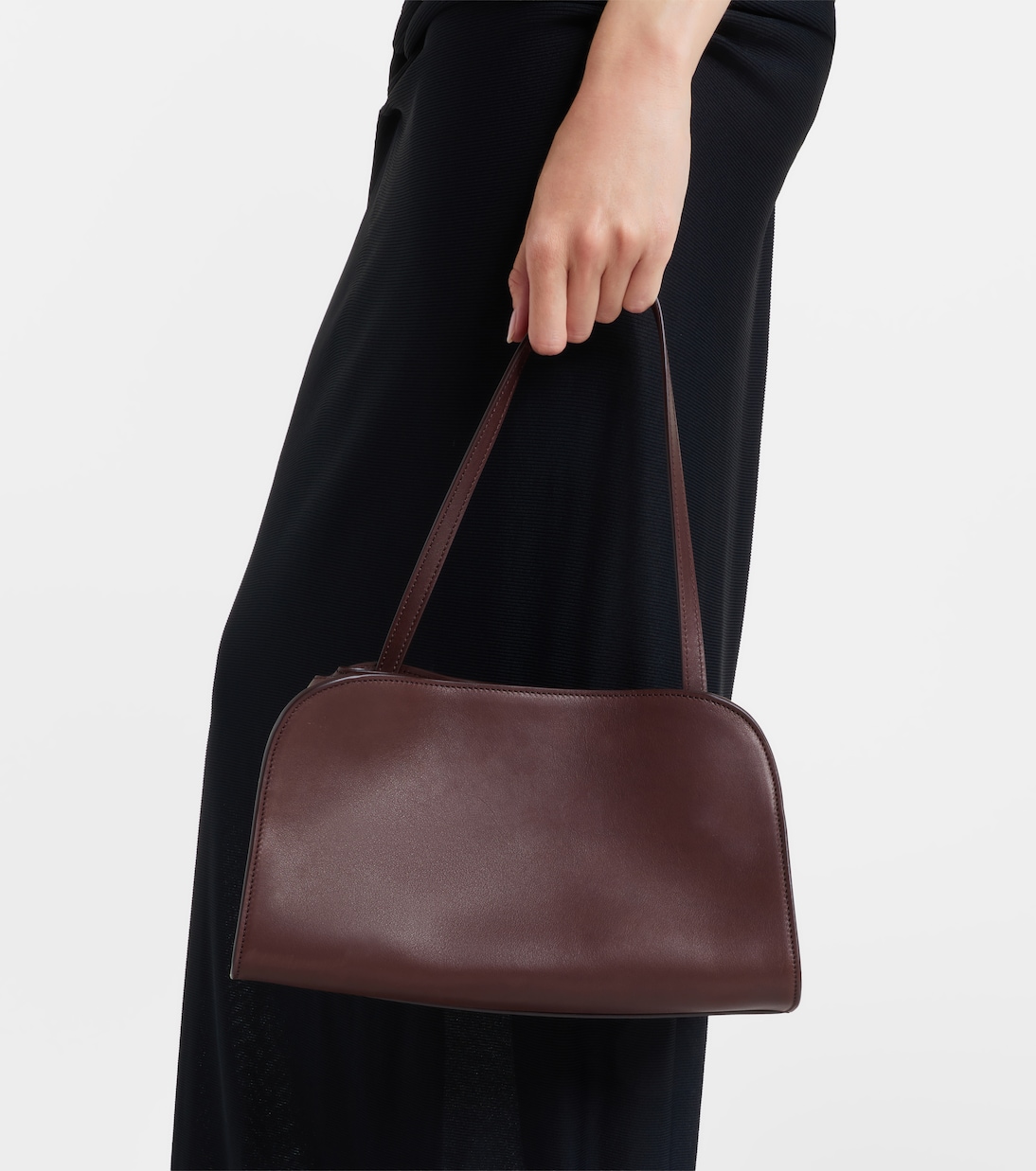 Peggy Medium leather clutch | The Row