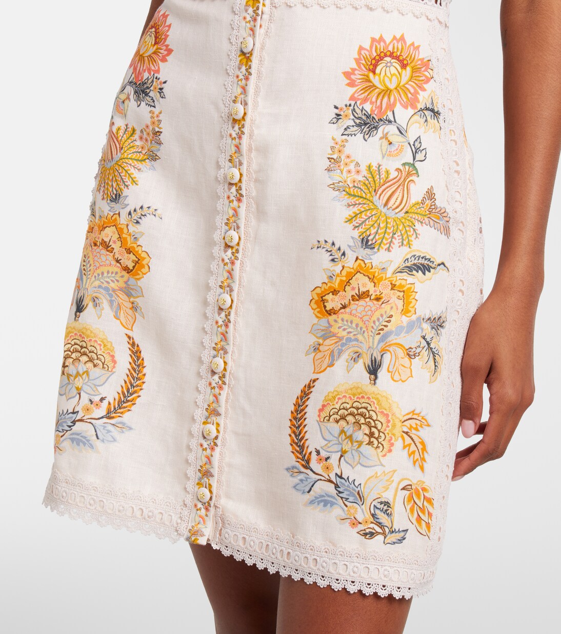 Robe Ligia en lin à fleurs | Farm Rio