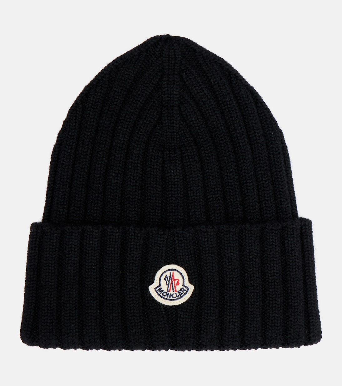 Ribbed-knit virgin wool beanie | Moncler