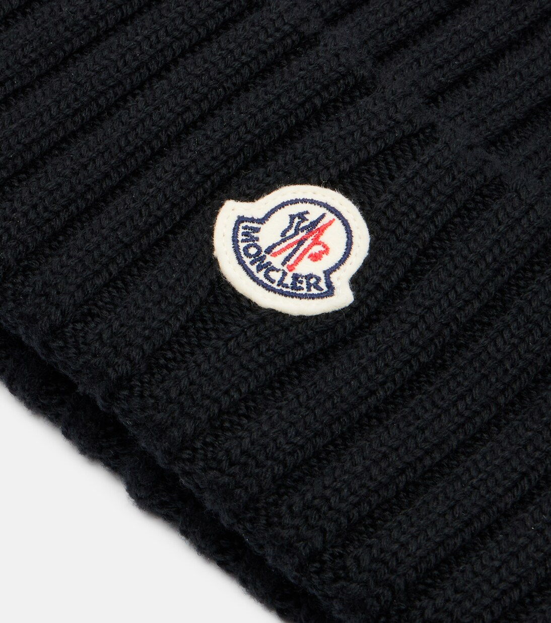 Ribbed-knit virgin wool beanie | Moncler