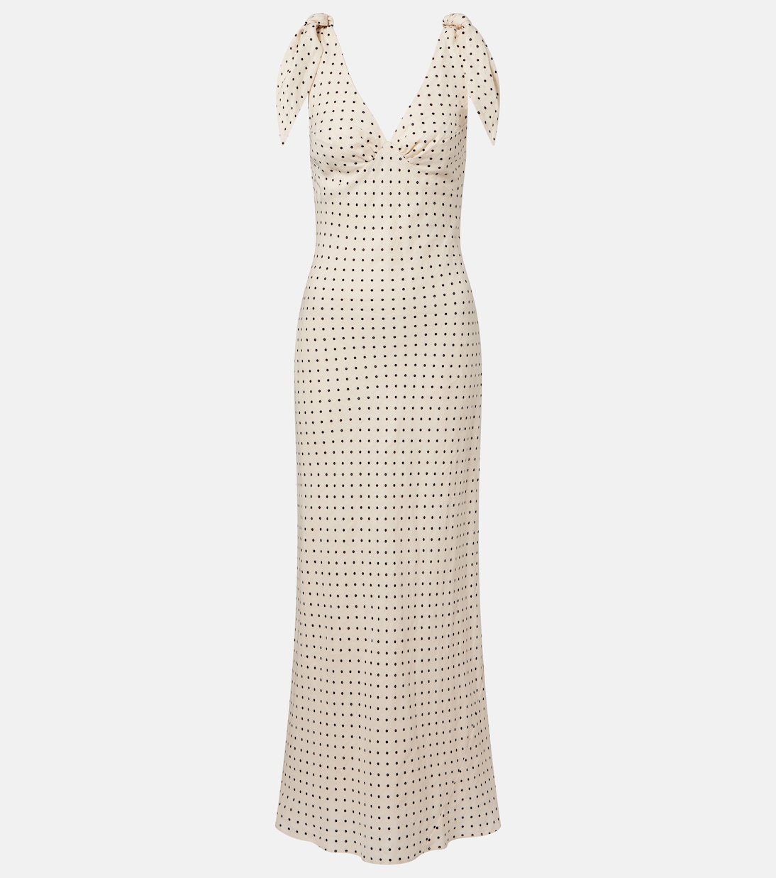 Robe Solana en lin à pois | Faithfull