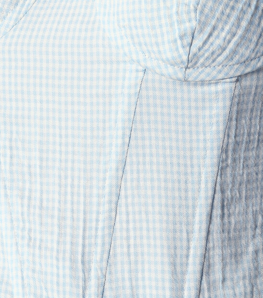 Oceanic gingham cotton top | Brock Collection