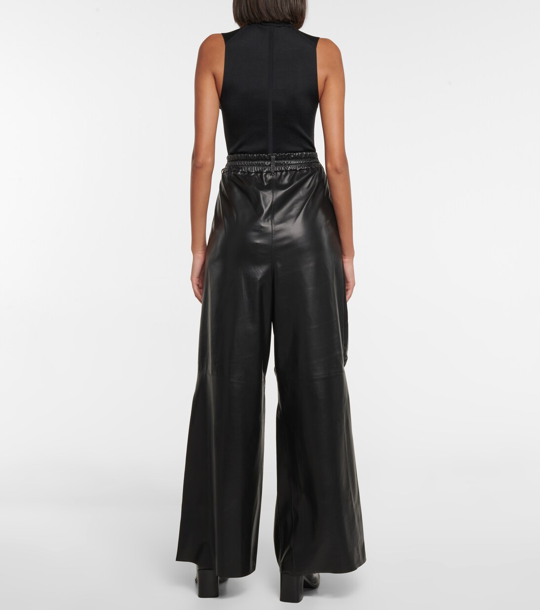 Weite Hose Gines aus Leder | Petar Petrov