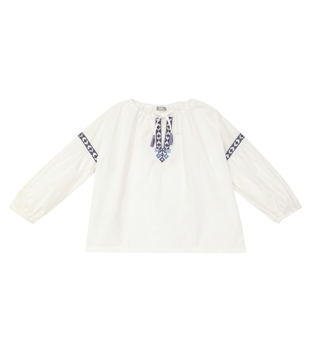 Embroidered cotton blouse | Il Gufo