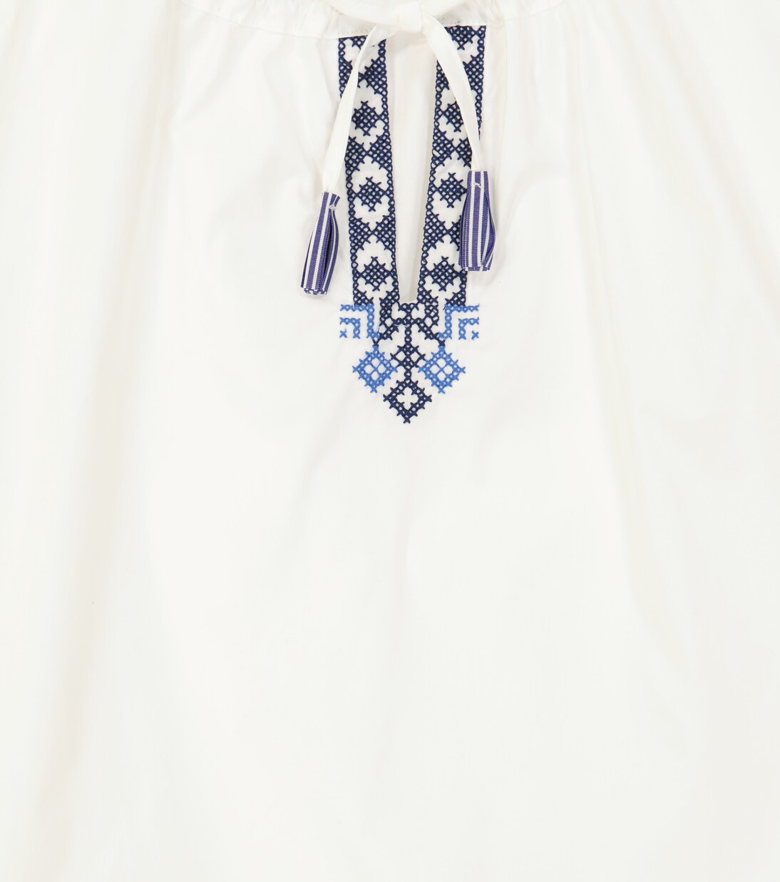 Embroidered cotton blouse | Il Gufo