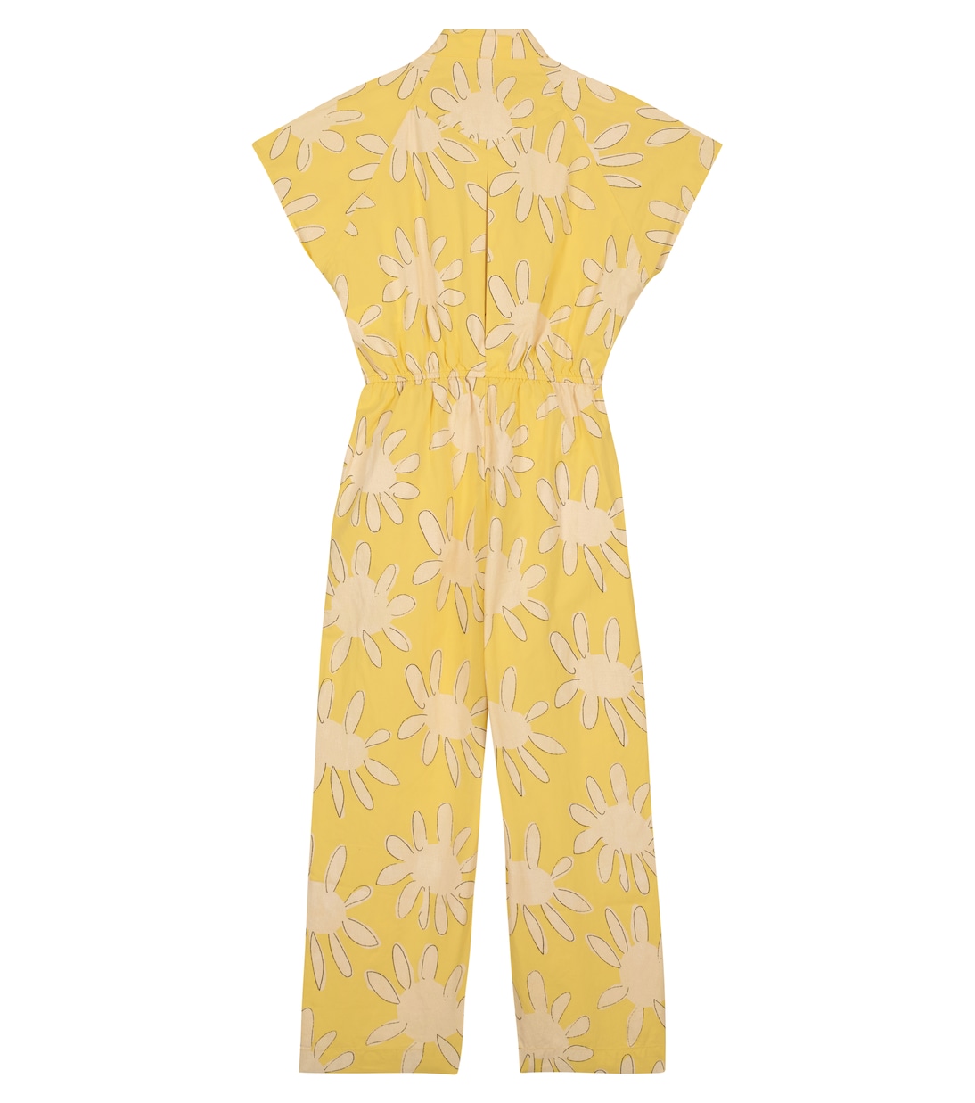 Grasshopper floral cotton jumpsuit | The Animals Observatory