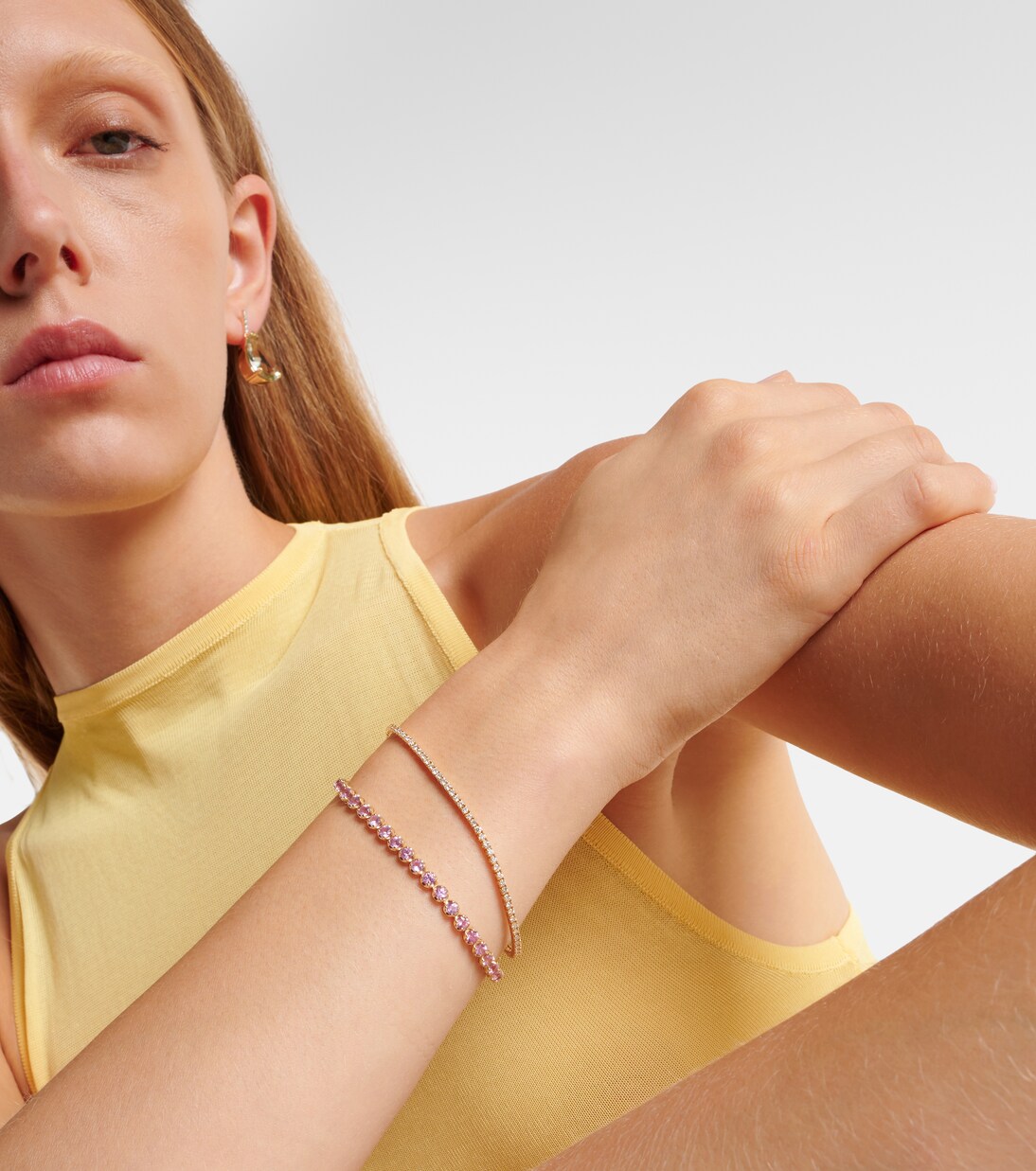 Armband aus 14kt Gelbgold mit Diamanten | Mateo