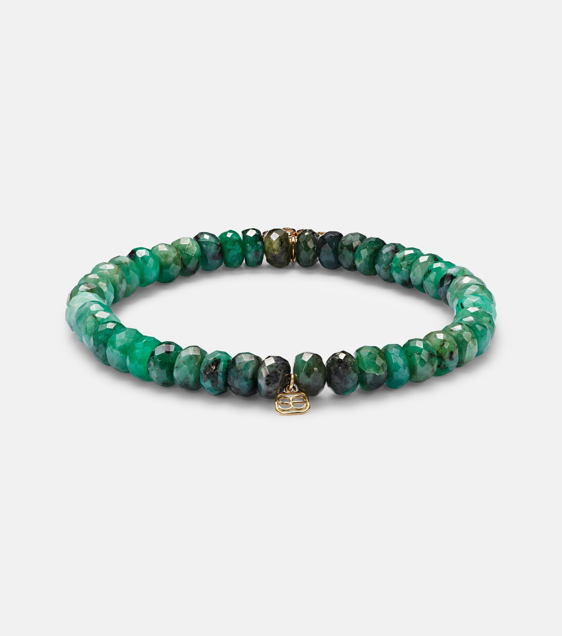 Pulsera Evil Eye de oro de 14 ct con flecos y diamantes | Sydney Evan