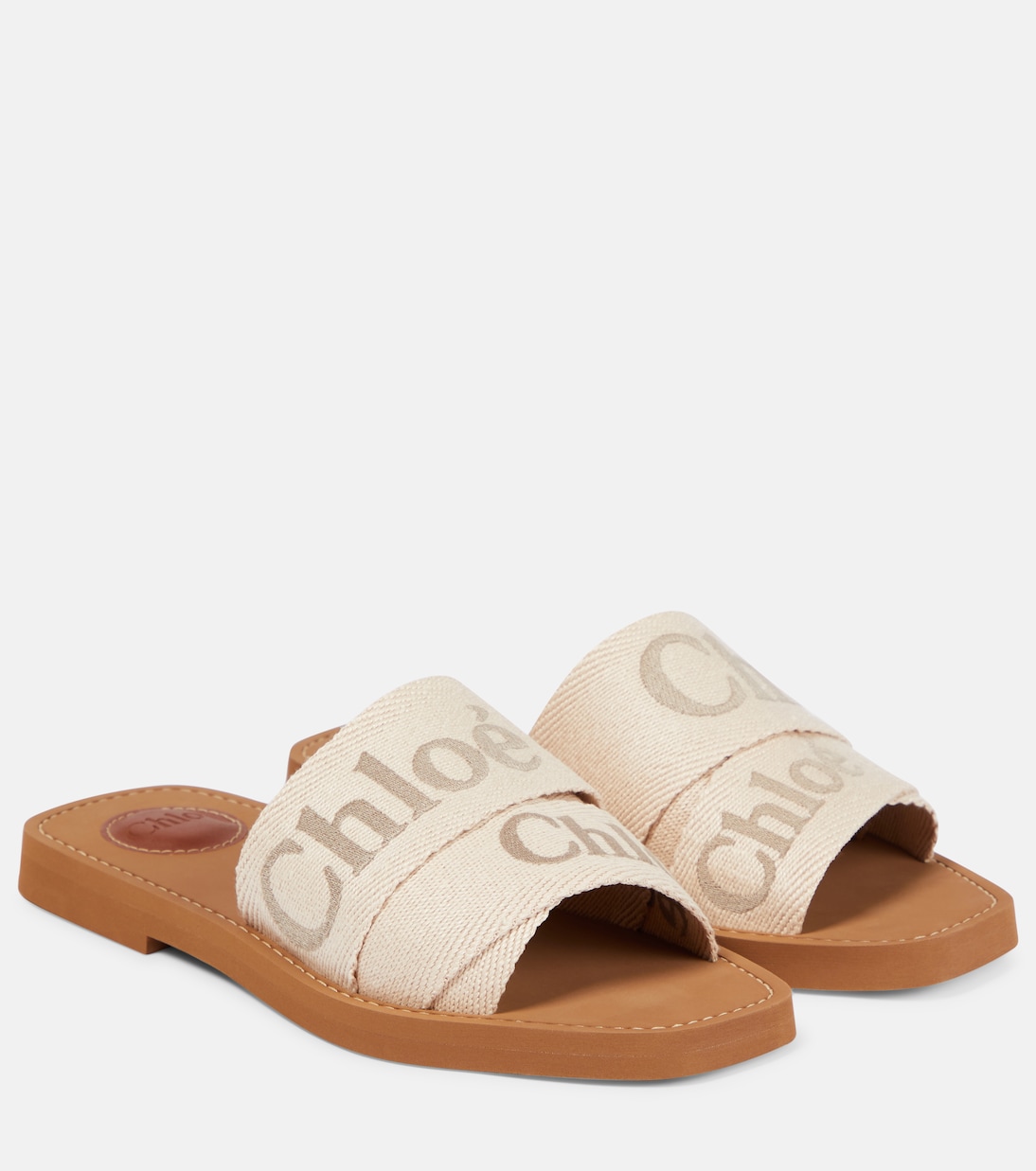Woody canvas slides | Chloé