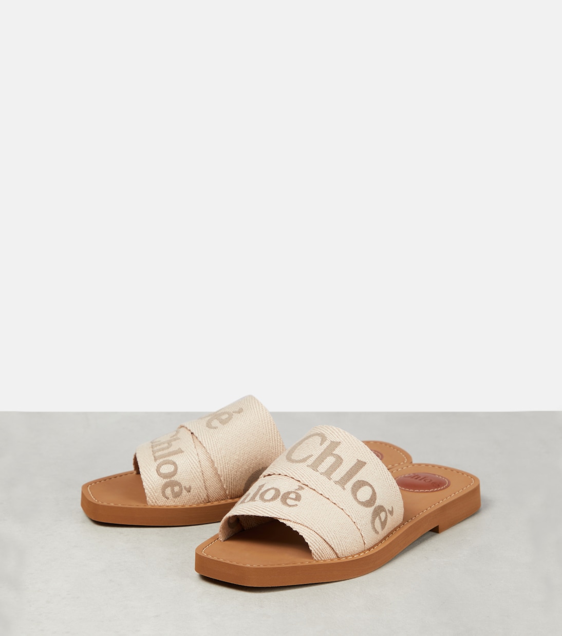 Woody canvas slides | Chloé