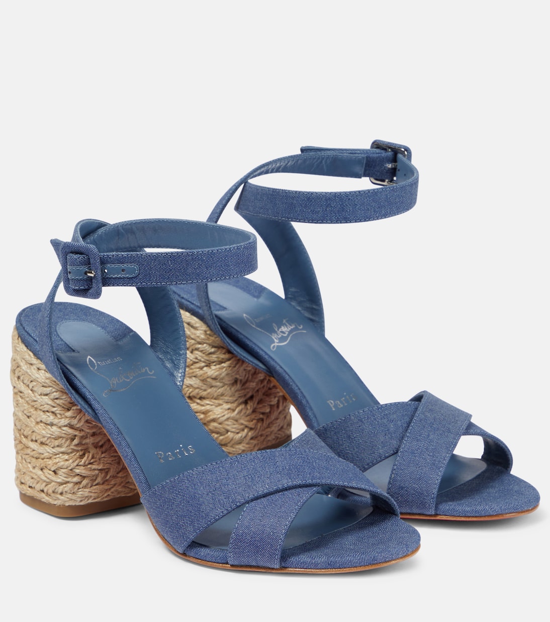 Summer Mariza denim espadrilles sandals | Christian Louboutin