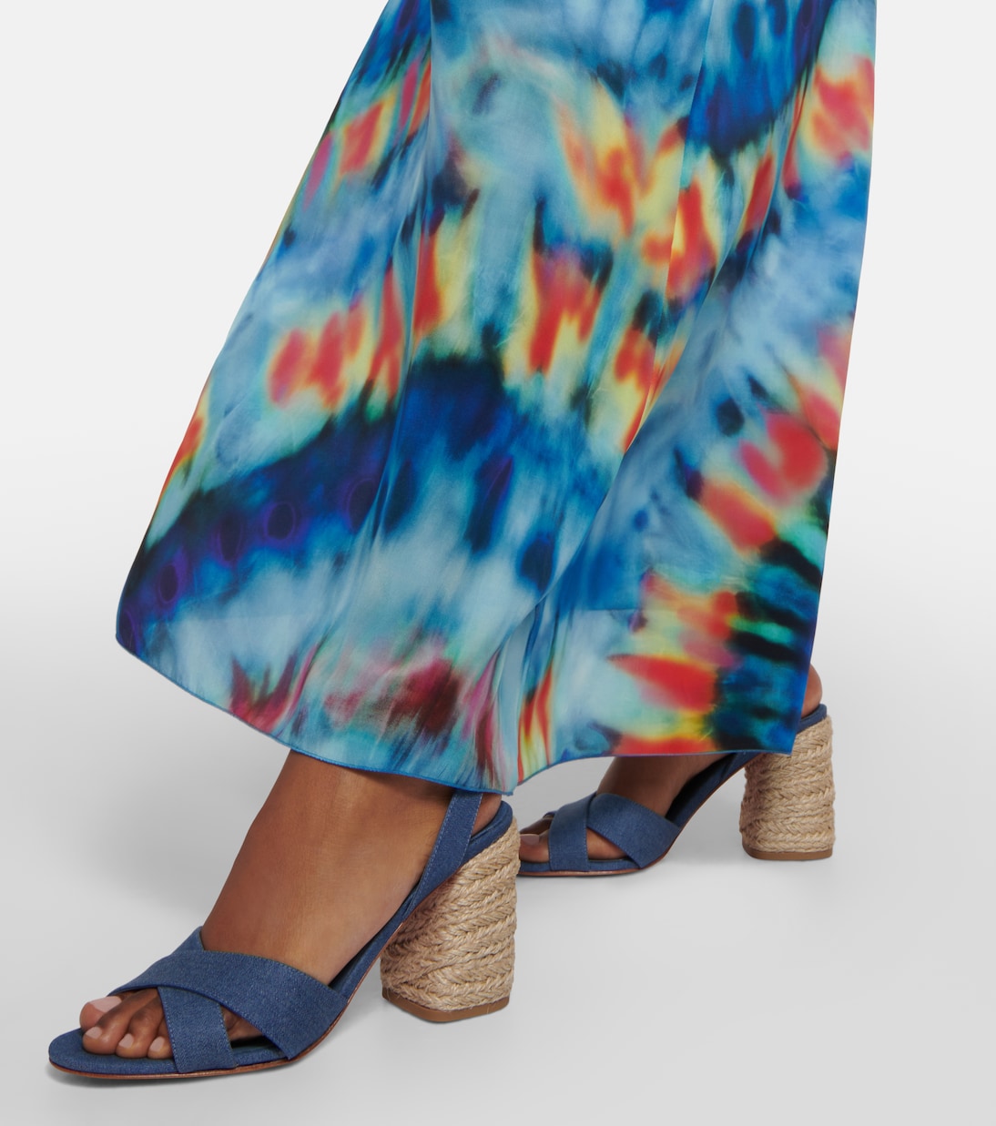 Summer Mariza denim espadrilles sandals | Christian Louboutin