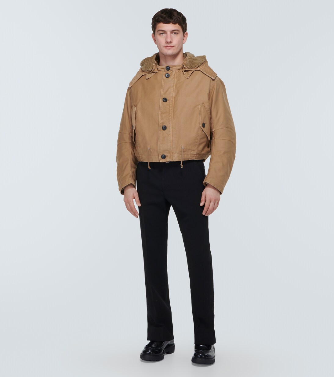 Bomberjacke mit Faux Fur | Prada