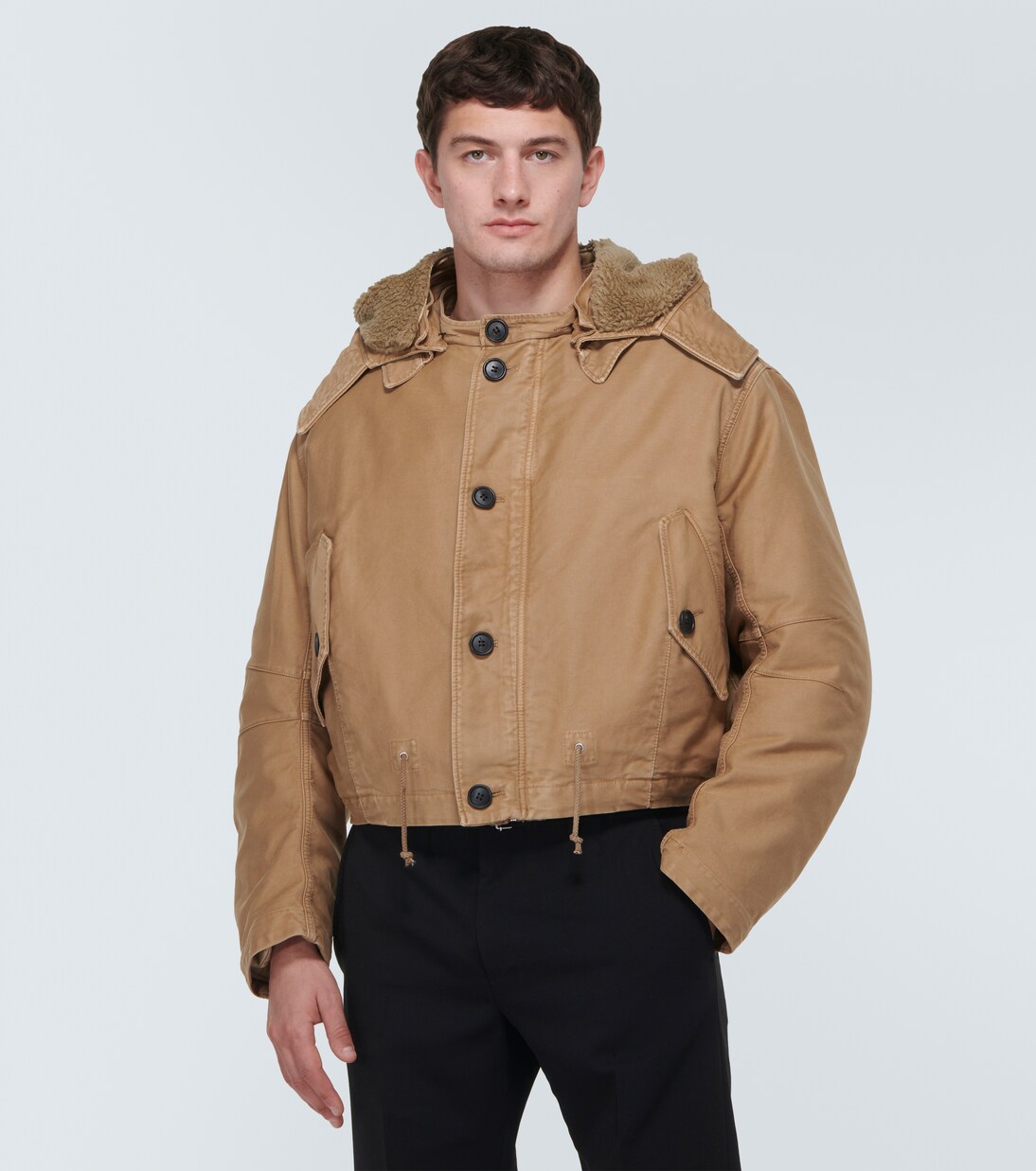 Bomberjacke mit Faux Fur | Prada