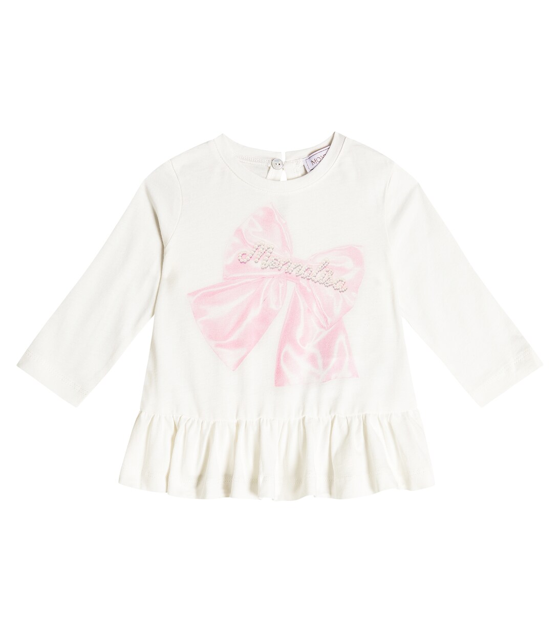 Baby printed cotton jersey top | Monnalisa
