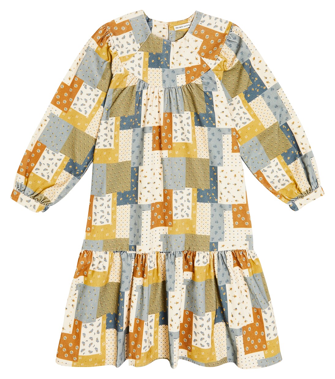 Bobble patchwork corduroy dress | The New Society