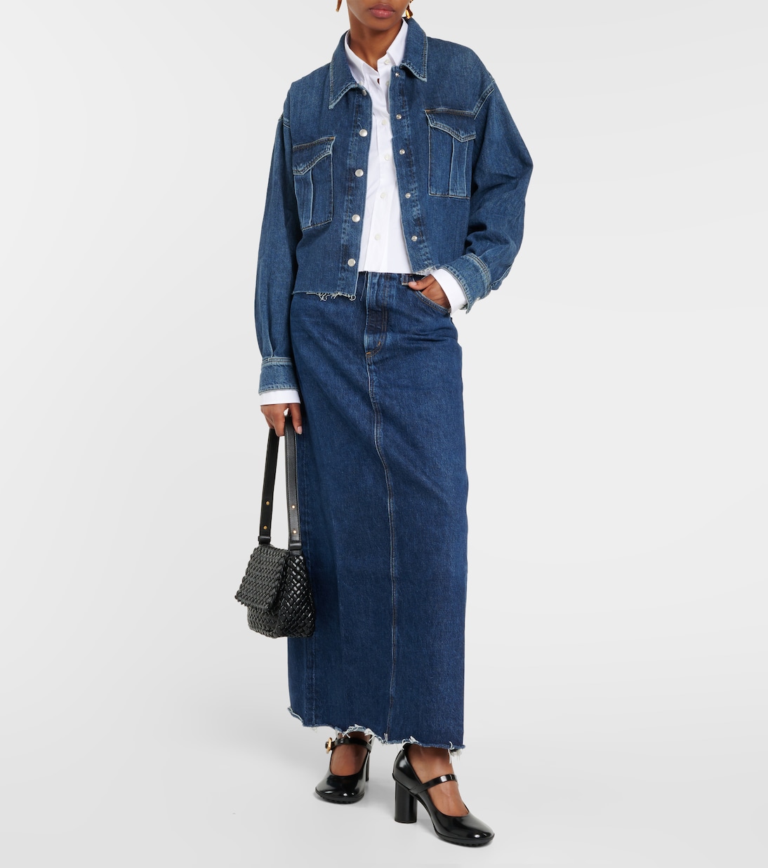 Falda larga Hilla de denim | Agolde