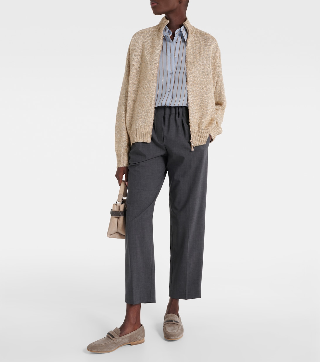 Cárdigan con cremallera | Brunello Cucinelli