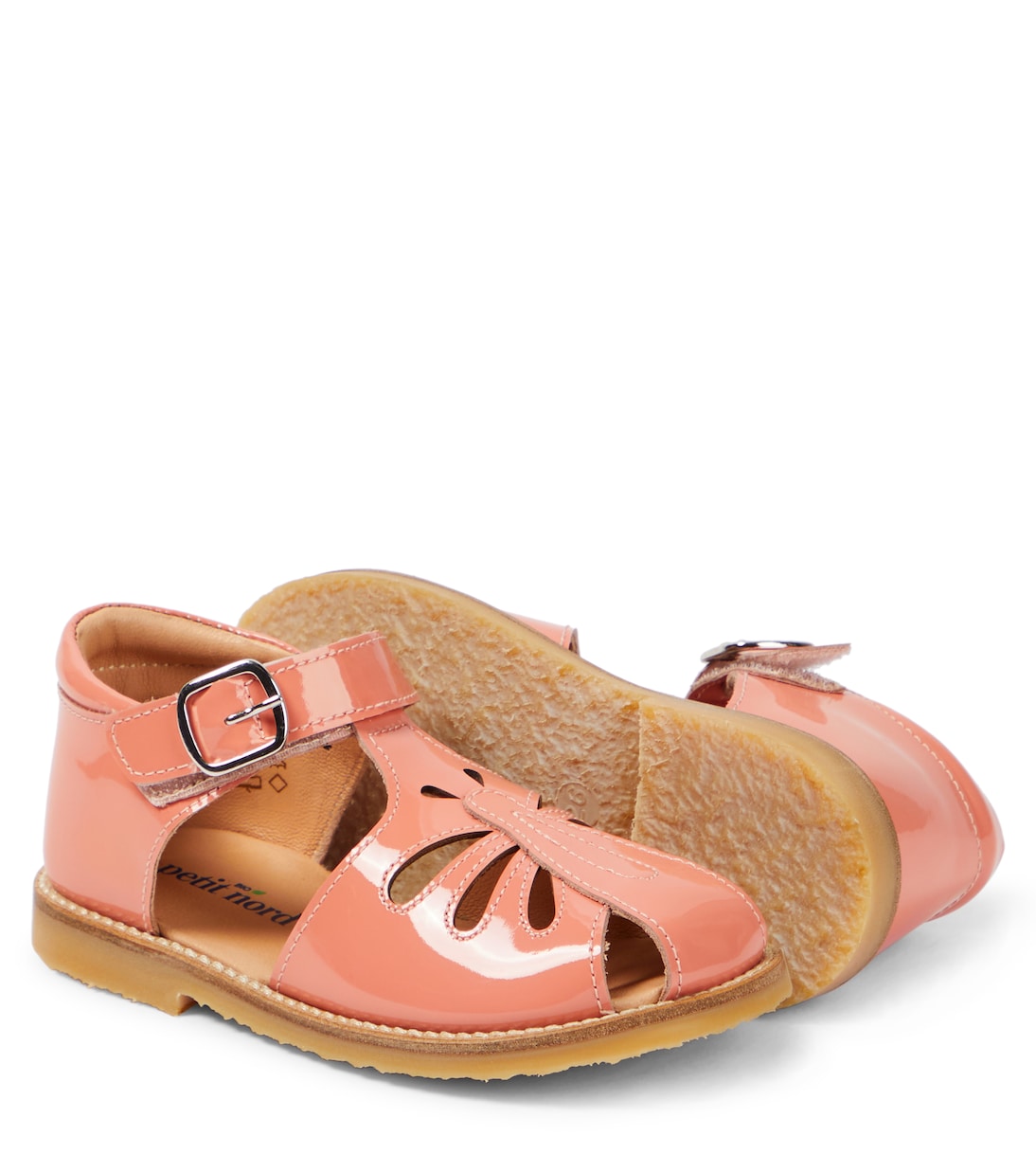 Butterfly patent leather sandals | Petit Nord