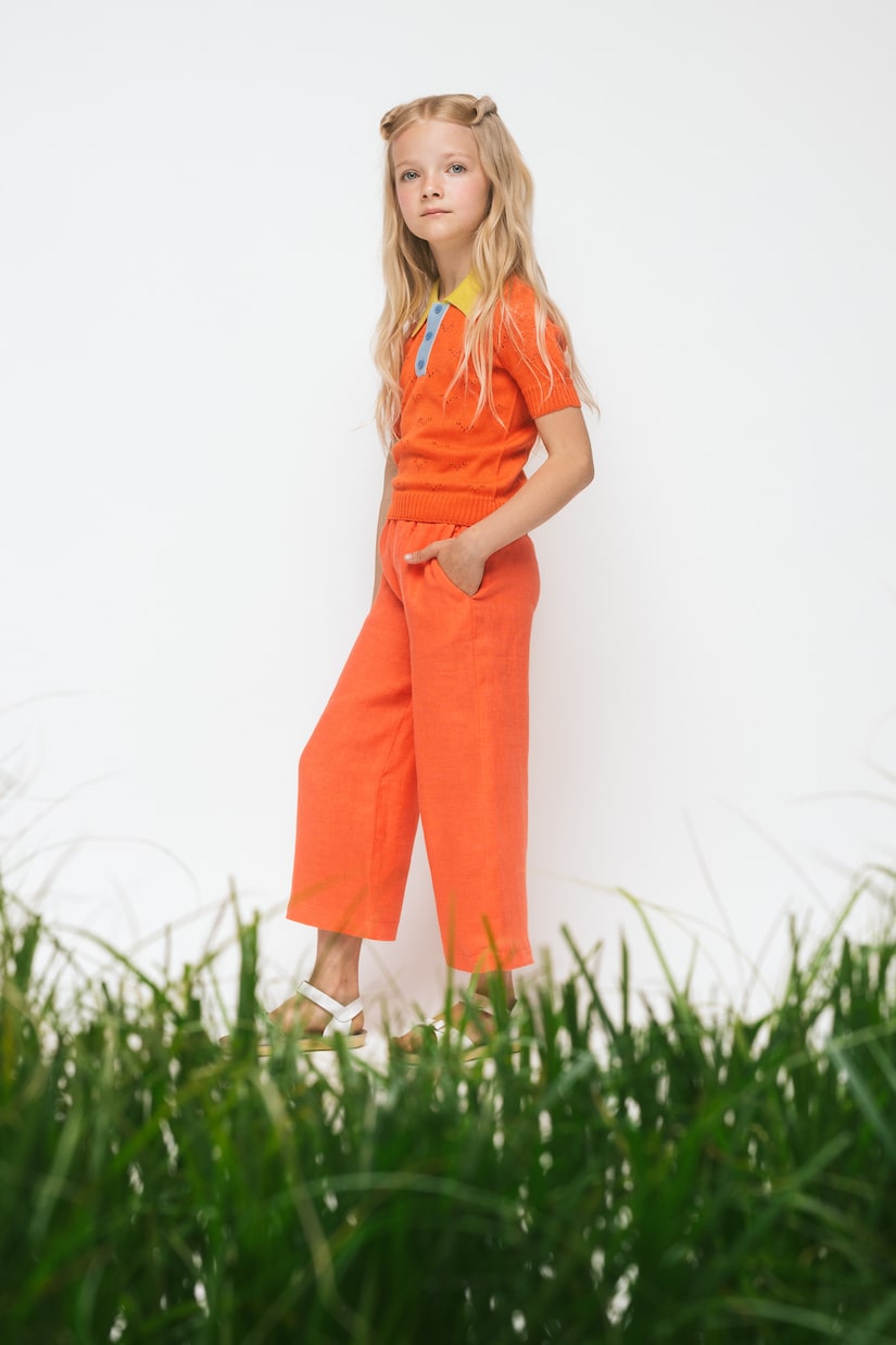 Wave knitted cotton polo shirt | Paade Mode